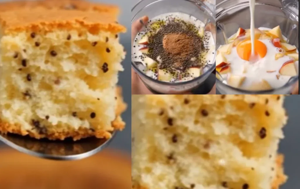 Bolo de maçã nutritivo