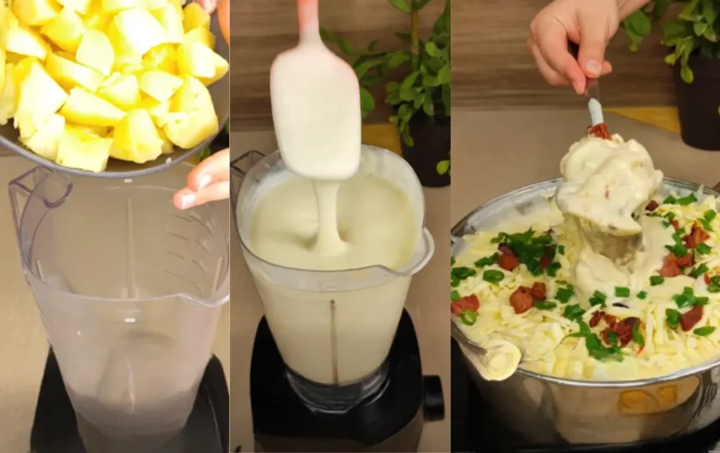 Macarão com creme de batata