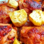 Fiz essas sobrecoxas com batatas e todos aqui em casa pediram para repetir no próximo domingo