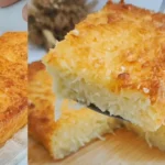 Ralei 1kg de mandioca, misturei com leite de coco… e esse bolo ficou tão molhadinho que parece pudim por dentro!