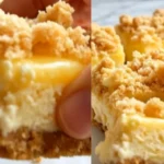 Fiz esse cheesecake de limão com cobertura crocante