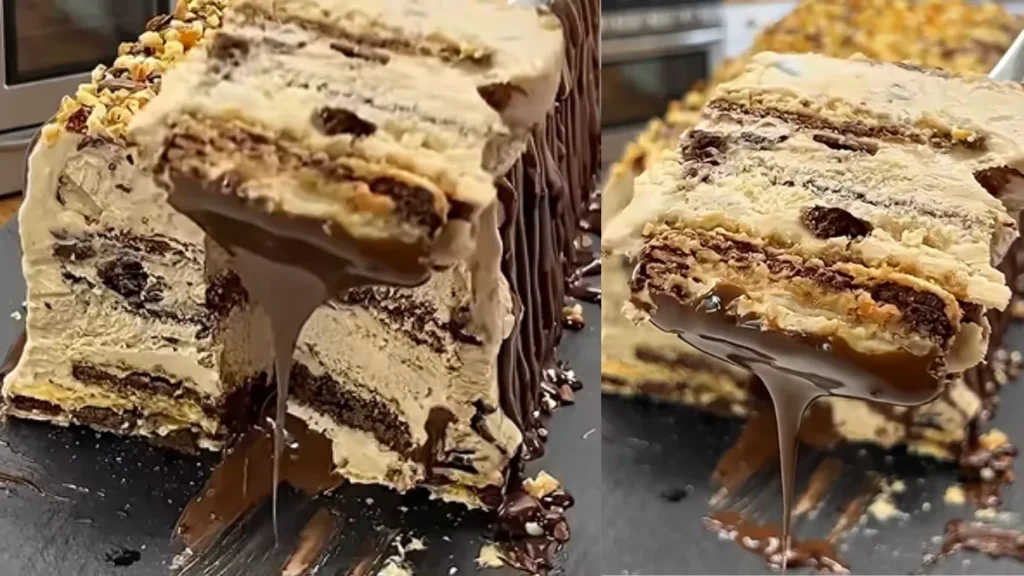 Tronco Gelado de Café com Chocolate